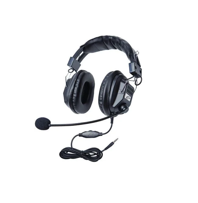 Califone 3068MT CT Over-Ear Stereo Headset with Gooseneck Microphone and Inline Volume Control, 3.5mm Plug