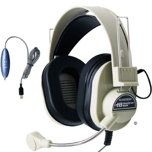 Deluxe USB School Headset with Gooseneck Microphone