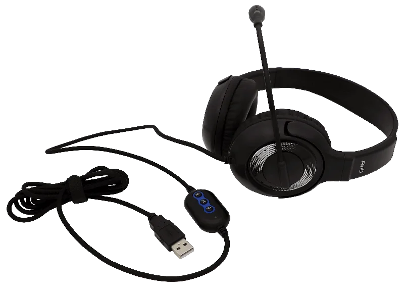 USB School Testing Headset (Black/Silver)