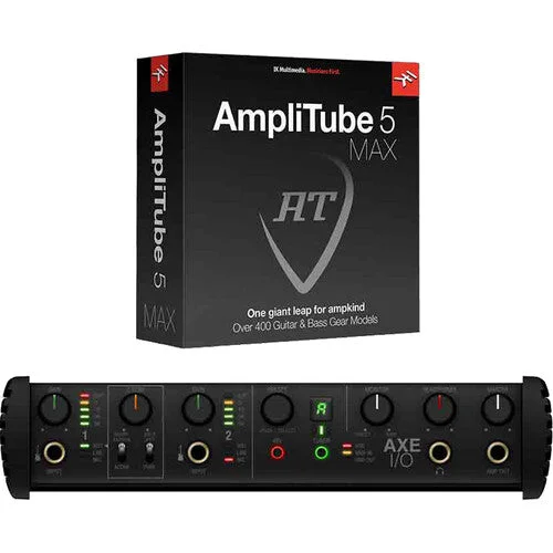 IK Multimedia AXE I/O Recording Interface with AmpliTude 5 MAX Bundle